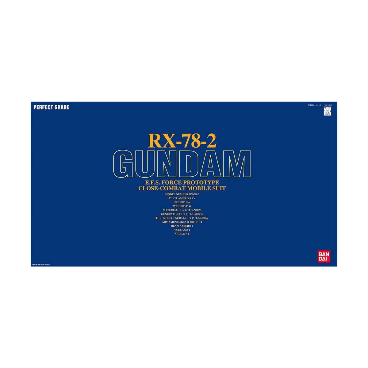 #Bandai Pg Mobile Suit #Gundam Perfect Grade Rx782 #Gundam Model Kit FigureJapan Figure 4902425606255
