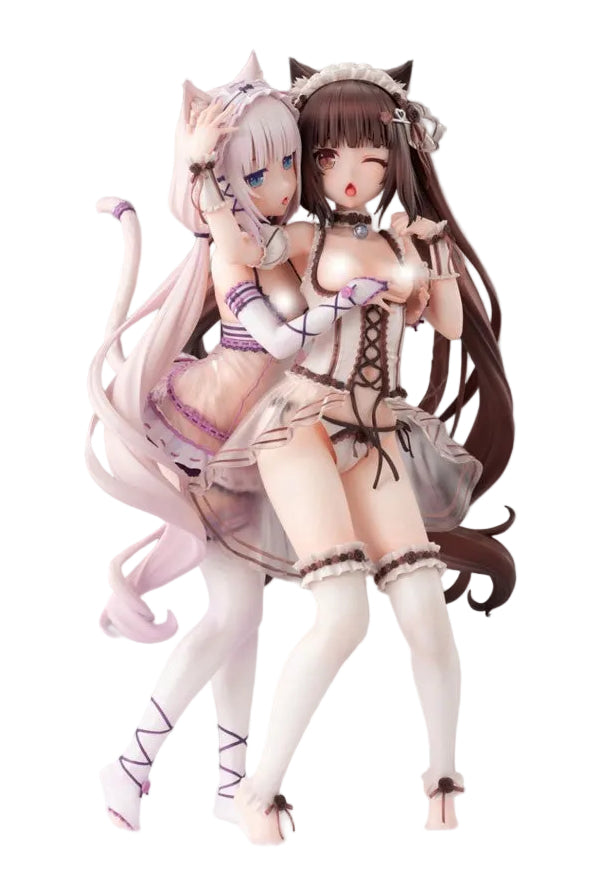 Eclipse Feather Nekopara Figure Chocolat Vanilla with Bases Set