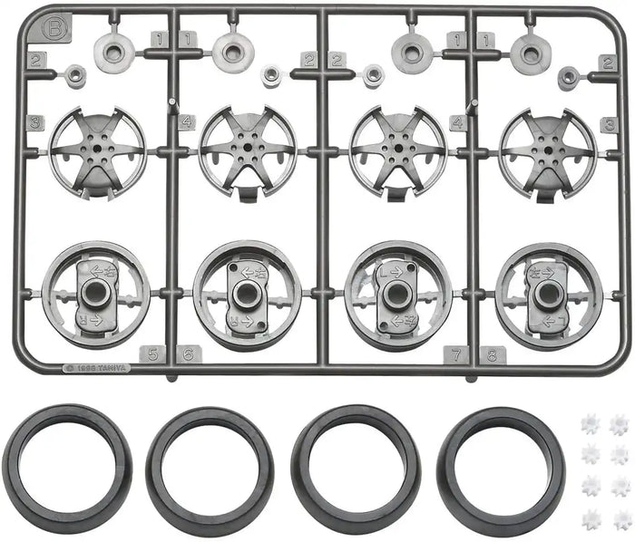 TAMIYA 94785 Mini 4Wd Large Dia. 1-Way Wheel Set For Super X & Xx Chassis- Japan Figure Store - #1 Bring To You The Best Japanese Goods