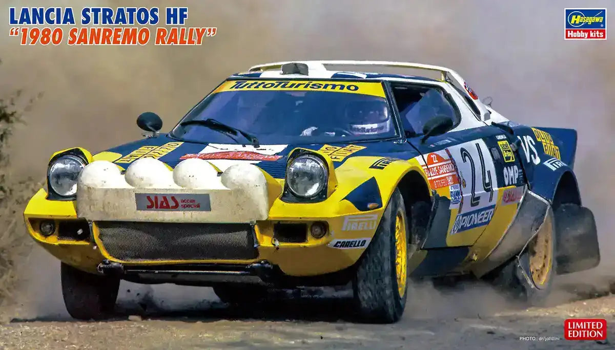 Hasegawa 04607 Lancia Stratos Hf 1980 Rally Sanremo 1/24 Japanese Scale Racing Cars- Japan Figure Store - #1 Bring To You The Best Japanese Goods