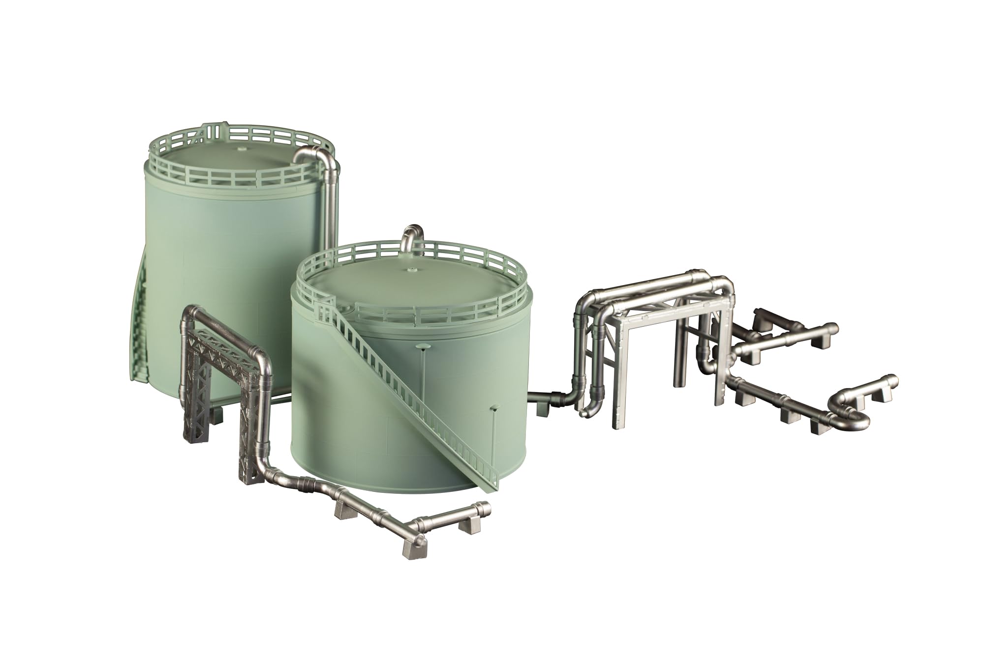 Plum 1/150 Scale Plastic Structure Kit Storage Tank Model