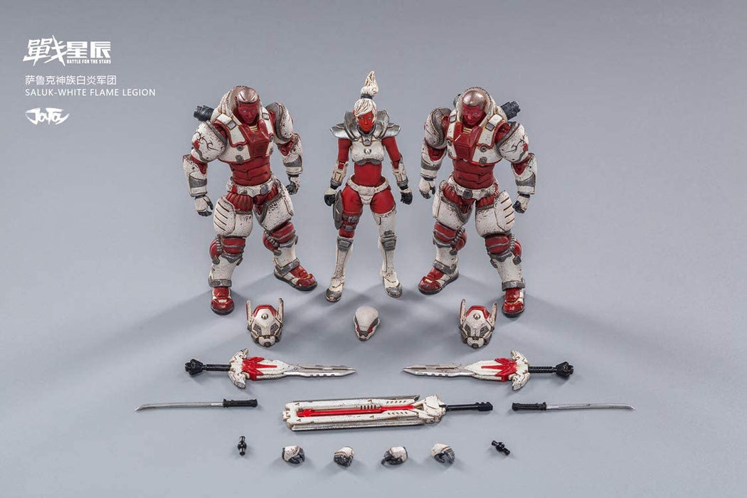 Joytoy 1/18 Saluk White Flame Legion 3Pk Action Figure Set Collectibles