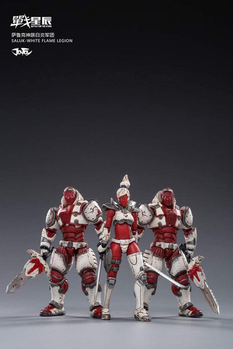 Joytoy 1/18 Saluk White Flame Legion 3Pk Action Figure Set Collectibles