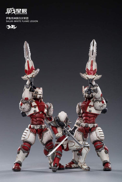 Joytoy 1/18 Saluk White Flame Legion 3Pk Action Figure Set Collectibles