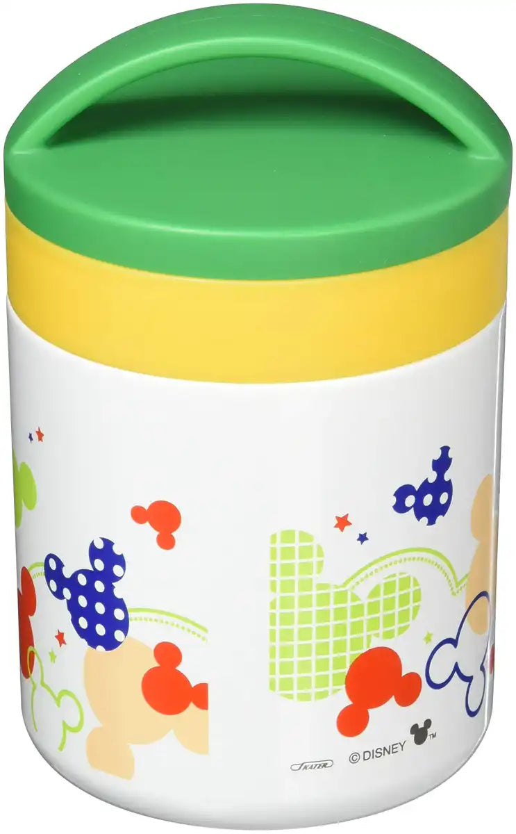 Skater Mickey Mouse 300ml Insulated Soup Jar in Pop Color Mitsumaru - LJFC3- Japan Figure Store - #1 Bring To You The Best Japanese Goods
