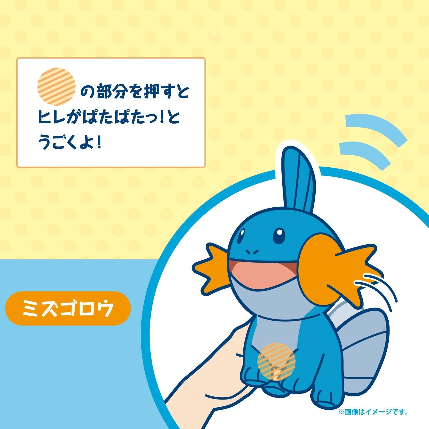 ぱたぱたっ！ぬいぐるみ ミズゴロウ