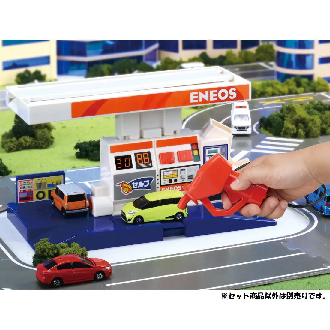 Takara Tomy Tomica Job Experience Set Full Of Sounds Gas Station Eneos New Pkg (112013) Model Toy- Japan Figure Store - #1 Bring To You The Best Japanese Goods