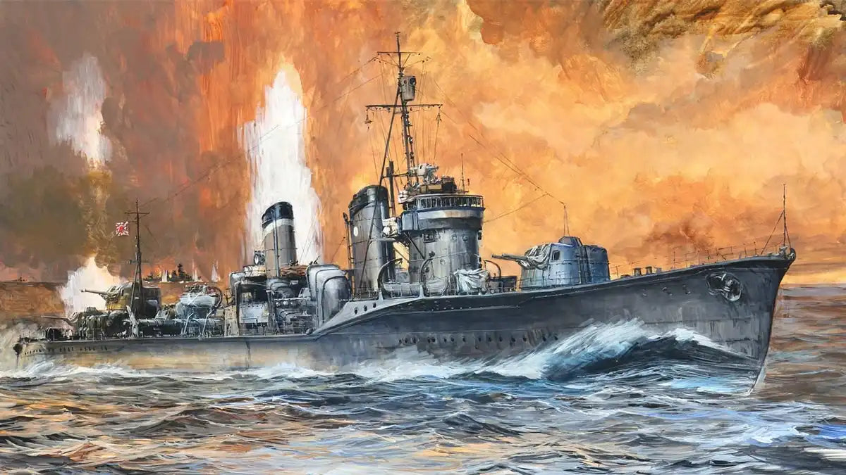 Pit Road 1/700 Skywave Series Japanese Navy Destroyer Fubuki Plastic Model W240 Molding Color- Japan Figure Store - #1 Bring To You The Best Japanese Goods