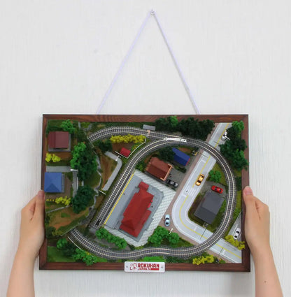 Rokuhan Z Gauge Wall Mount S071-2 Railway Model Set- Japan Figure Store - #1 Bring To You The Best Japanese Goods