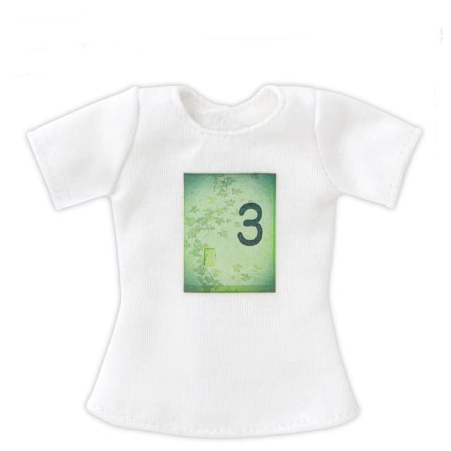 Azone Pure Neemo 1/6 Grafik-T-Shirt Weiß Grün Puppenzubehör