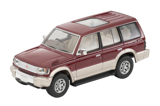 Tomytec 1/64 Scale Mitsubishi Pajero 1996 Mid Roof Red Beige Model Car- Japan Figure Store - #1 Bring To You The Best Japanese Goods