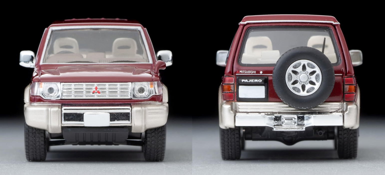 Tomytec 1/64 Scale Mitsubishi Pajero 1996 Mid Roof Red Beige Model Car- Japan Figure Store - #1 Bring To You The Best Japanese Goods