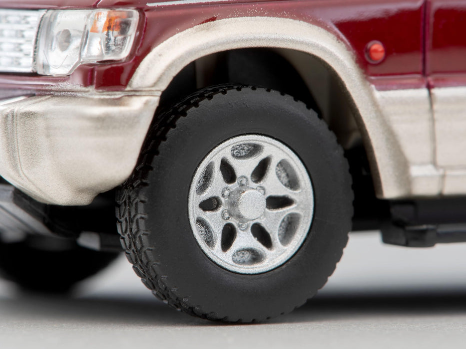 Tomytec 1/64 Scale Mitsubishi Pajero 1996 Mid Roof Red Beige Model Car- Japan Figure Store - #1 Bring To You The Best Japanese Goods
