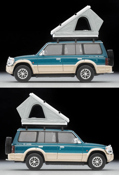 Tomytec 1/64 Mitsubishi Pajero Mid Roof VR with Option Parts Green Beige- Japan Figure Store - #1 Bring To You The Best Japanese Goods