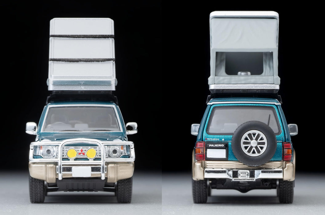 Tomytec 1/64 Mitsubishi Pajero Mid Roof VR with Option Parts Green Beige- Japan Figure Store - #1 Bring To You The Best Japanese Goods