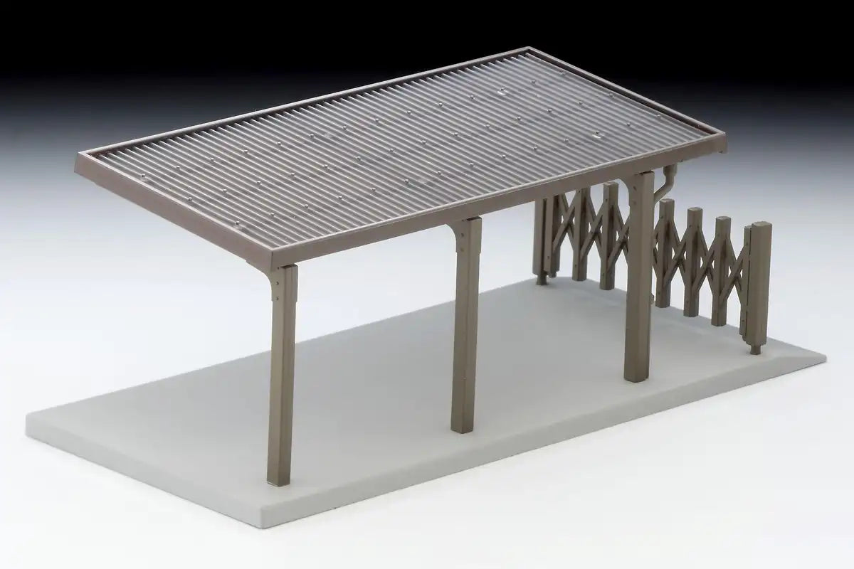 Tomytec Tomicarama Vintage 1/64 09B Carport Resin Structure Painted Model