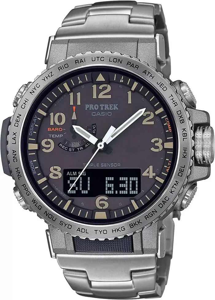 Casio Pro Trek Climber Line Prw-50t-7ajf Titanium Men's Watch In Box
Japan Figure Store