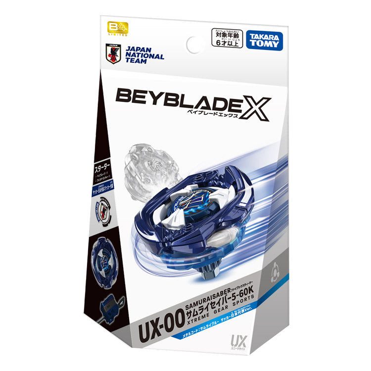 Takara Tomy Beyblade X Samurai Blue JFA UX-00 Samurai Saber 5-60K