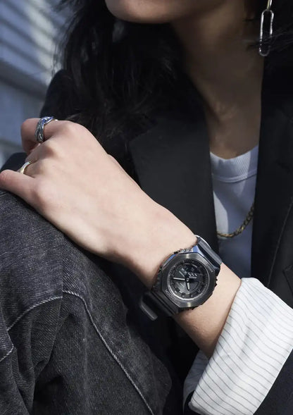 Casio G-Shock Mid-Size Women's Watch GM-S2100B-8Ajf Genuine Domestic Product Grey Metal Cover- Japan Figure Store - #1 Bring To You The Best Japanese Goods