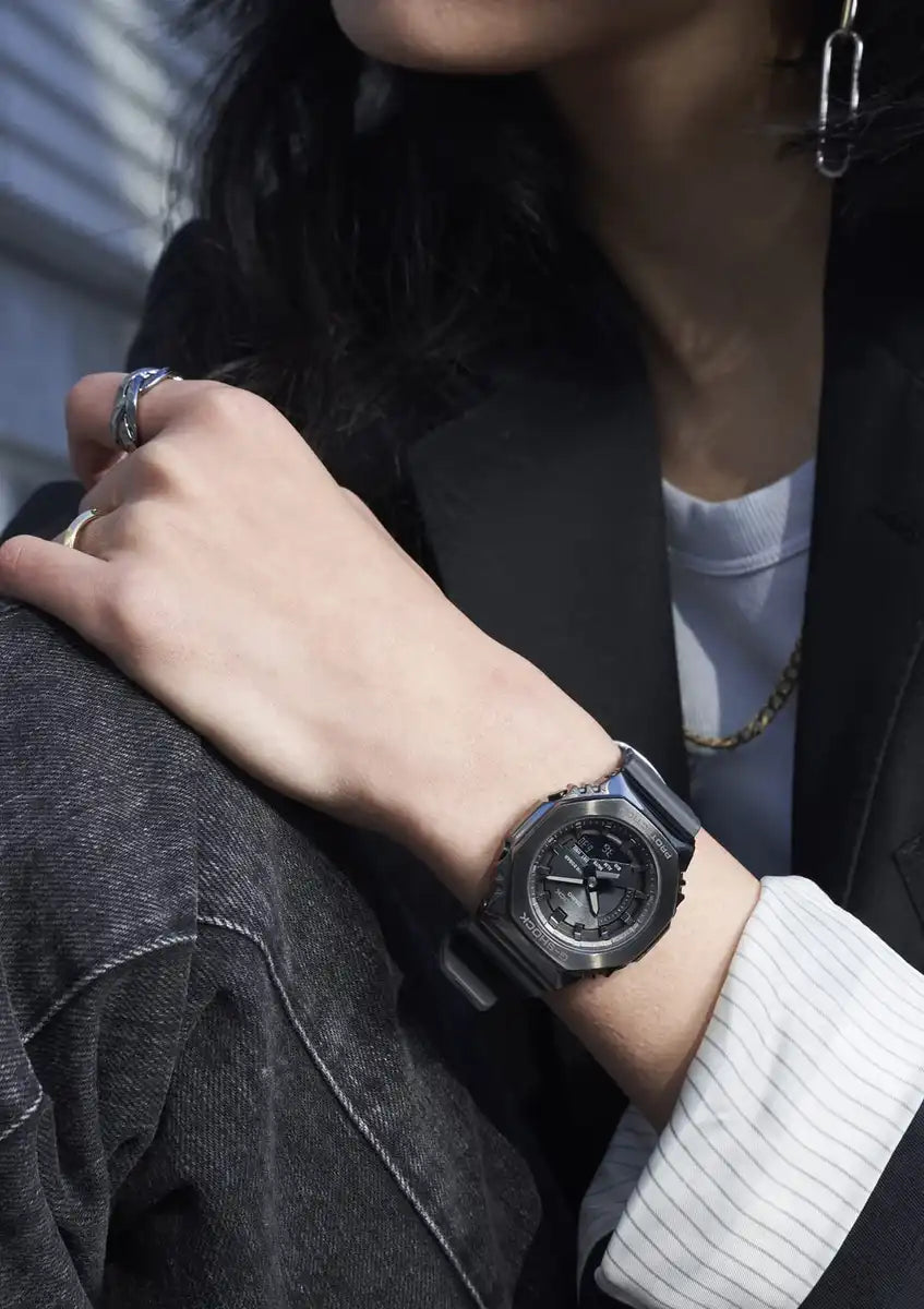 Casio G-Shock Mid-Size Women's Watch GM-S2100B-8Ajf Genuine Domestic Product Grey Metal Cover- Japan Figure Store - #1 Bring To You The Best Japanese Goods