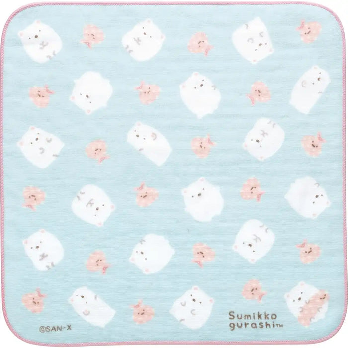 San-X Sumikko Gurashi Mini Towel Polar Bear & Furoshiki Cm46501- Japan Figure Store - #1 Bring To You The Best Japanese Goods