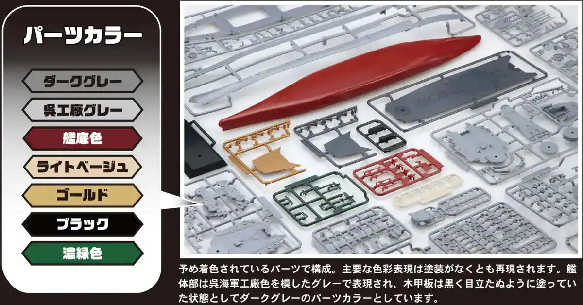 Fujimi Model 1/700 Ship Next Series No.2 Japanese Navy Battleship Musashi Color Coded Plastic Model Ship Nx2- Japan Figure Store - #1 Bring To You The Best Japanese Goods