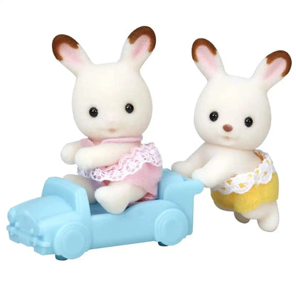 Epoch Sylvanian Families Chocolate Rabbit Twins Toy for Ages 3+ Dollhouse U-76- Japan Figure Store - #1 Bring To You The Best Japanese Goods