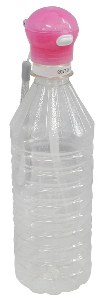Skater Pink Plastic Bottle with Straw Cap and Case 350ml/500ml - Pshc5- Japan Figure Store - #1 Bring To You The Best Japanese Goods