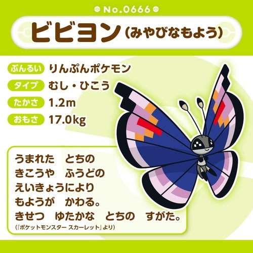 666 ぬいぐるみ Pokémon fit ビビヨン(みやびなもよう)