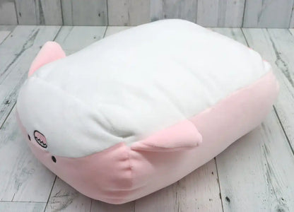 San-X Soft Lying Down Cushion Pink Dolphin Hatayama Shoji Plush Pillow- Japan Figure Store - #1 Bring To You The Best Japanese Goods