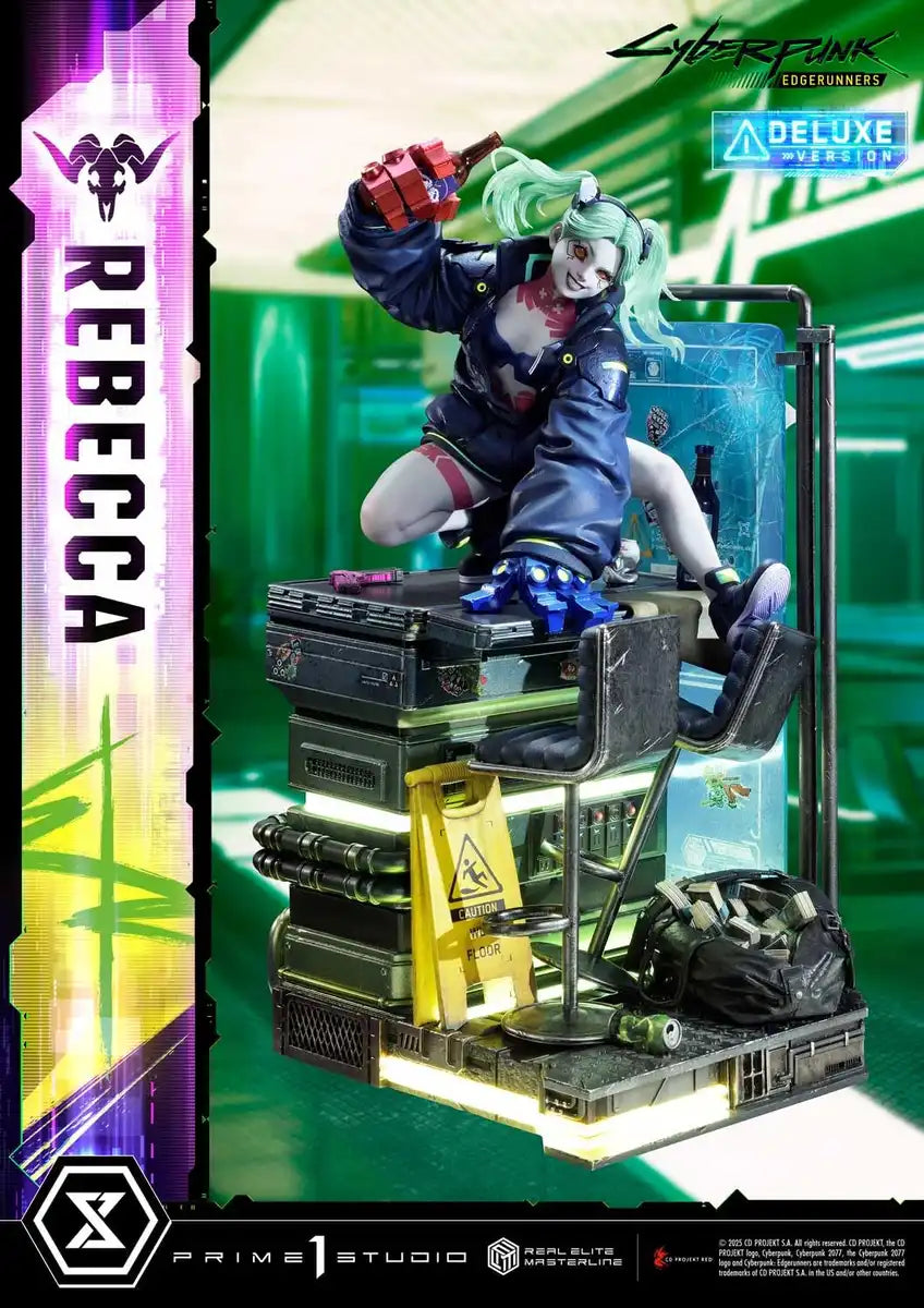 Prime 1 Studio Cyberpunk Edge Runners Rebecca 1/4 Scale Figure 640mm Dx Edition