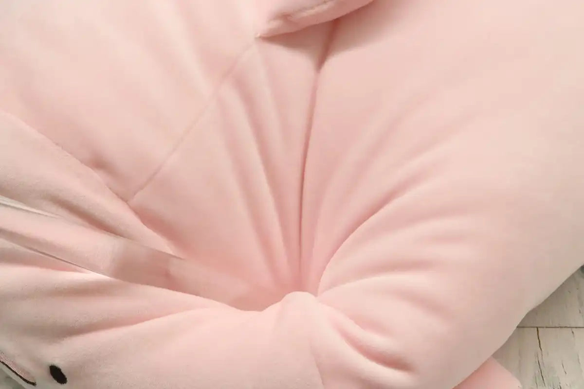 San-X Soft Lying Down Cushion Pink Dolphin Hatayama Shoji Plush Pillow- Japan Figure Store - #1 Bring To You The Best Japanese Goods