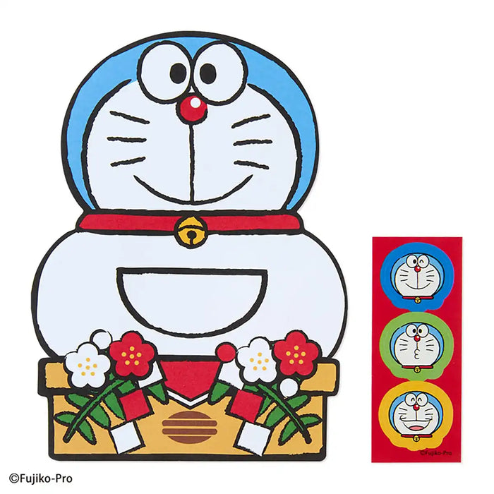 Sanrio Pochi Envelope Doraemon Kagamimochi for Four-Fold Bills New Year Gift- Japan Figure Store - #1 Bring To You The Best Japanese Goods
