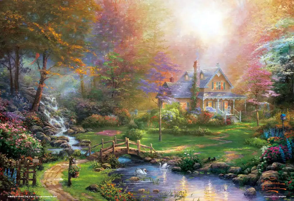 BEVERLY Jigsaw Puzzle 93-128 Thomas Kincade Mother'S Perfect Day 300 Pieces- Japan Figure Store - #1 Bring To You The Best Japanese Goods