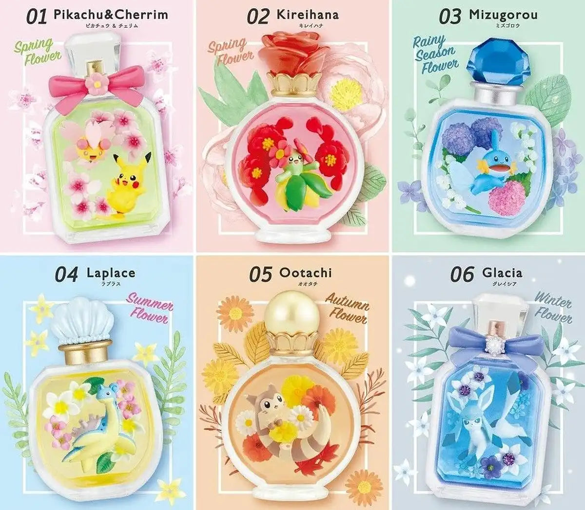 RE-MENT Pokemon Petite Fleur Seasonal Flowers 6 Pcs Box- Japan Figure Store - #1 Bring To You The Best Japanese Goods
