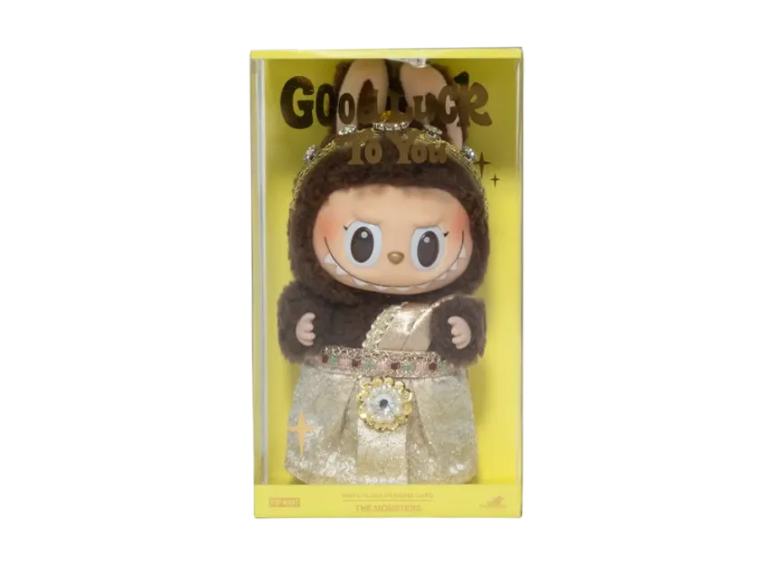 POP MART Labubu The Monsters Good Luck To You Plush Pendant