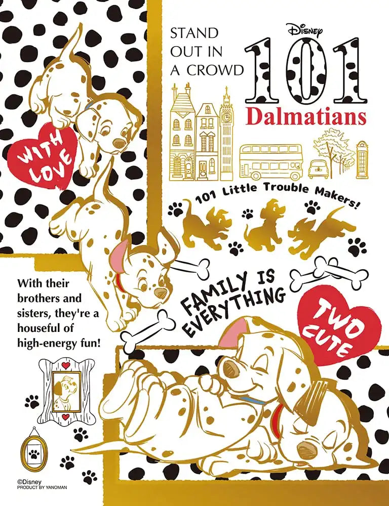 Yanoman 300 Piece Disney 101 Dalmatians Jigsaw Puzzle [Bubble Light] 16.5X21.5Cm Japan- Japan Figure Store - #1 Bring To You The Best Japanese Goods