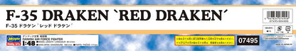 HASEGAWA 1/48 Danish Air Force F-35 Dracen 'Red Draken' Plastic Model- Japan Figure Store - #1 Bring To You The Best Japanese Goods