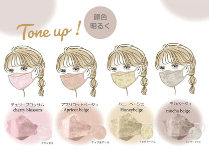 Skater Disney Winnie The Pooh High-Performance 3D Non-Woven Mask 5 Pack Regular Size- Japan Figure Store - #1 Bring To You The Best Japanese Goods