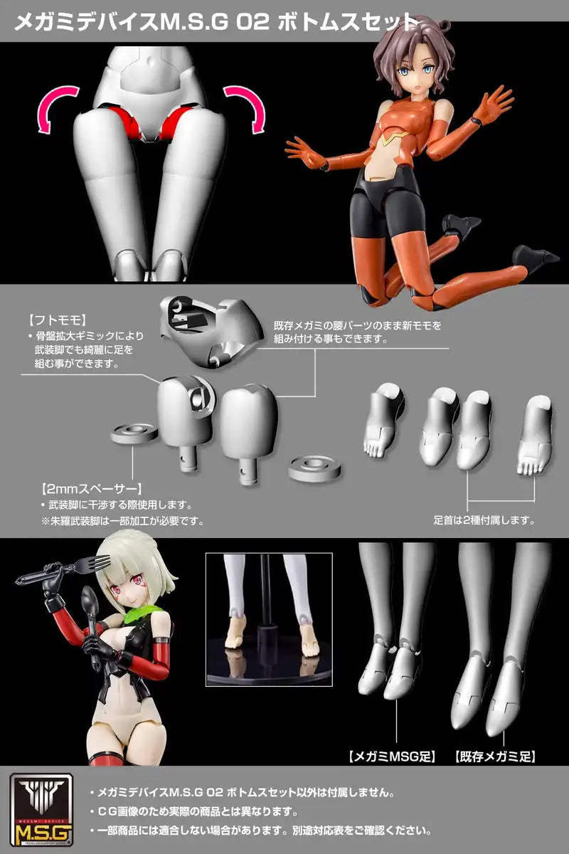Kotobukiya Megami Device Bottoms Set Skin Color C 20mm 1/1 Scale Model