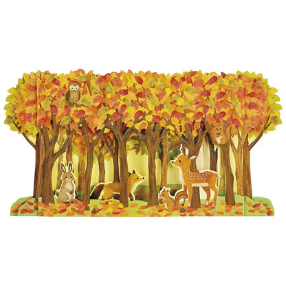 Sanrio Autumn Forest Animal Greeting Card with Message - Overseas Shipping- Japan Figure Store - #1 Bring To You The Best Japanese Goods