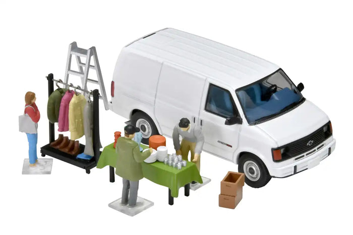 Tomytec Geocolle 1/64 Car Snap 26A Swap Meet Resin Doll Set 333845- Japan Figure Store - #1 Bring To You The Best Japanese Goods