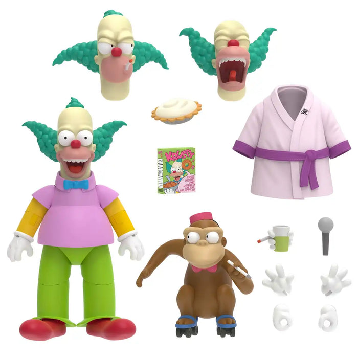 Super 7 Krusty The Clown Ultimate 7 Inch Action Figure Collectible Toy- Japan Figure Store - #1 Bring To You The Best Japanese Goods