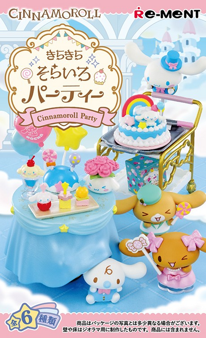 Re-Ment Cinnamoroll Glitter Party Collectible Mini Figure Set