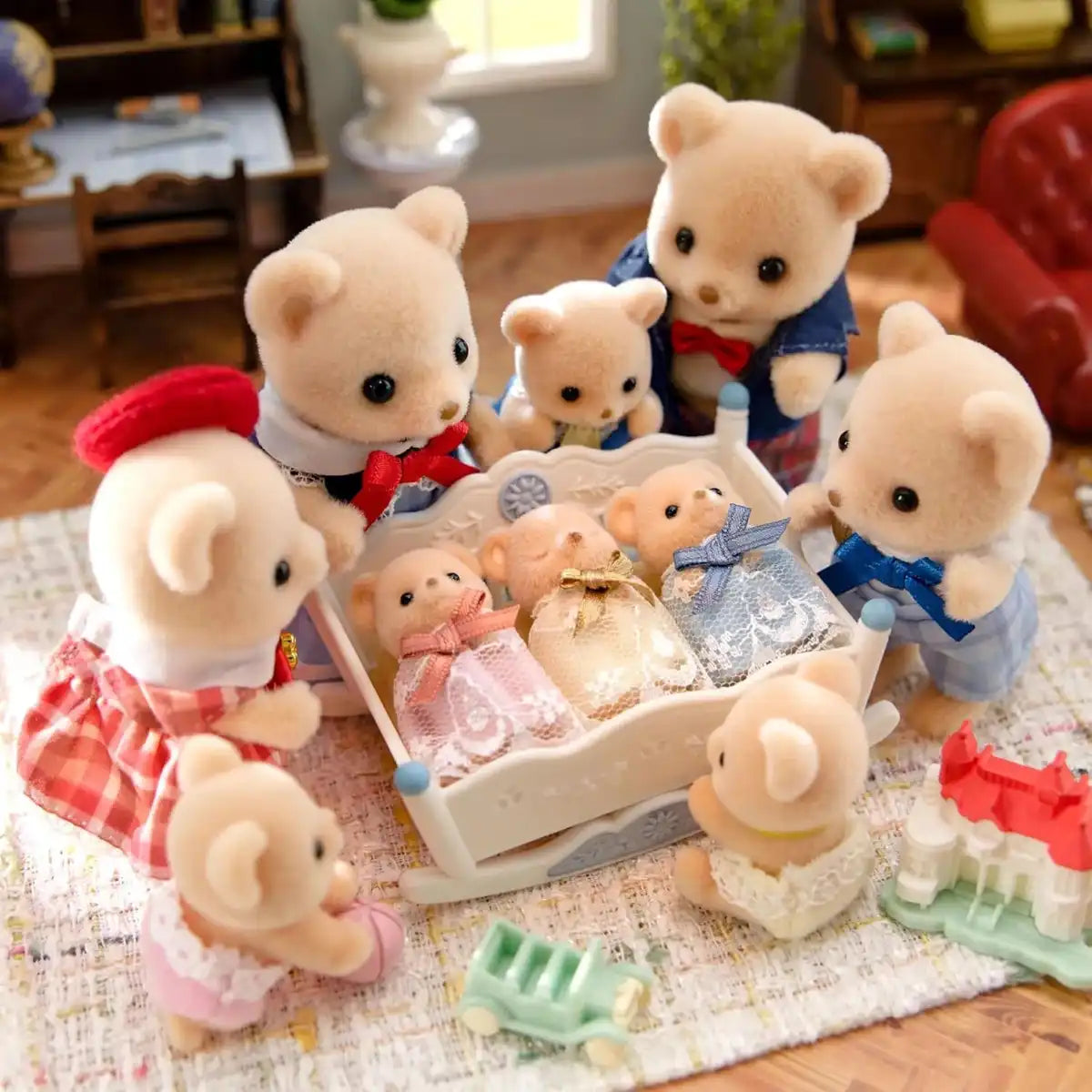 Epoch Sylvanian Families Biscuit Bears Mitsugo Chan Toy Set