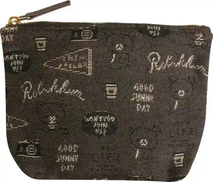 San-X Rilakkuma Pouch - Convenient Inner Pocket Feature CU57901- Japan Figure Store - #1 Bring To You The Best Japanese Goods