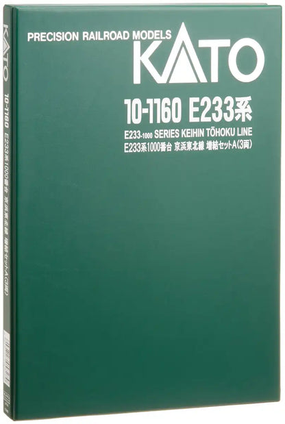 Kato N Gauge E233 Series 3-Car 10-1160 Model Train Keihin Tohoku Line Edition- Japan Figure Store - #1 Bring To You The Best Japanese Goods