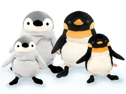 Shinada Global Mochi Series Medium Black Stuffed Penguin 14x14x22cm- Japan Figure Store - #1 Bring To You The Best Japanese Goods