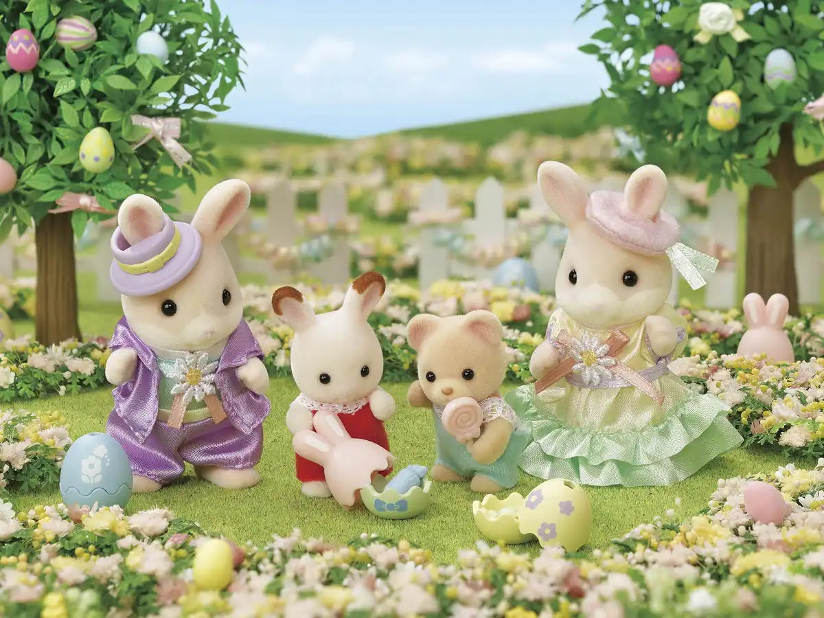 Epoch Sylvanian Families Margaret Rabbit Easter Pair Set Age 3 and Up Dollhouse Toy- Japan Figure Store - #1 Bring To You The Best Japanese Goods