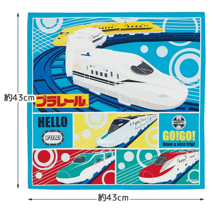 Skater Plarail 21 Lunch Cloth 43x43cm Authentic Made in Japan - KB4-A- Japan Figure Store - #1 Bring To You The Best Japanese Goods